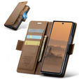 CASEME Litchi Peněženkové flipové pouzdro pro Samsung Galaxy Z Fold7 5G