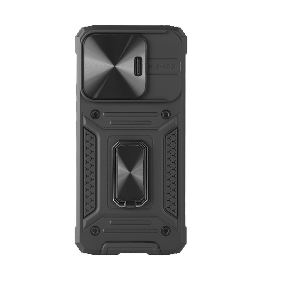 Pancéřové pouzdro pro Xiaomi Redmi Note 13 Pro 5G, CamShield Slide, černé + tvrzené sklo 9H