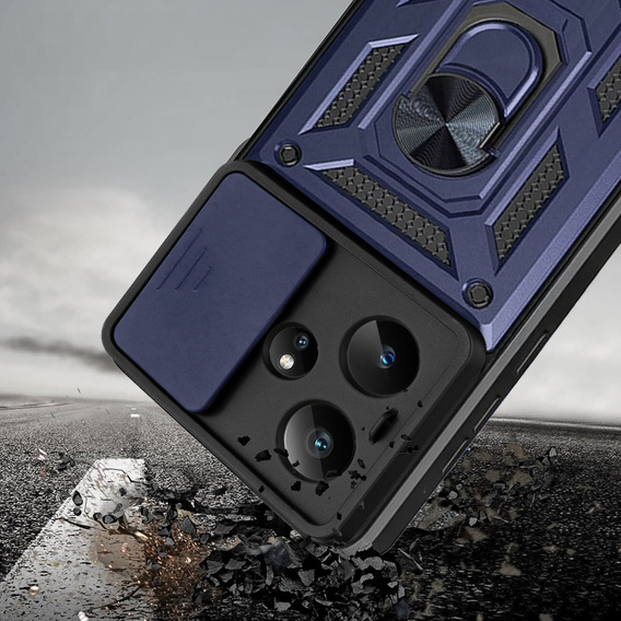 Pouzdro pro Realme GT 7 / 7T, CamShield Slide, modré