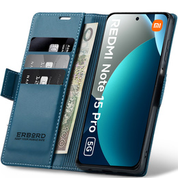 Pouzdro s klopou ERBORD Glossy Litchi pro Xiaomi Redmi Note 15 Pro 5G