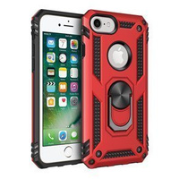 Pancéřové pouzdro pro iPhone 6/6S/7/8/SE 2020/SE 2022, Nox Case Ring, červené