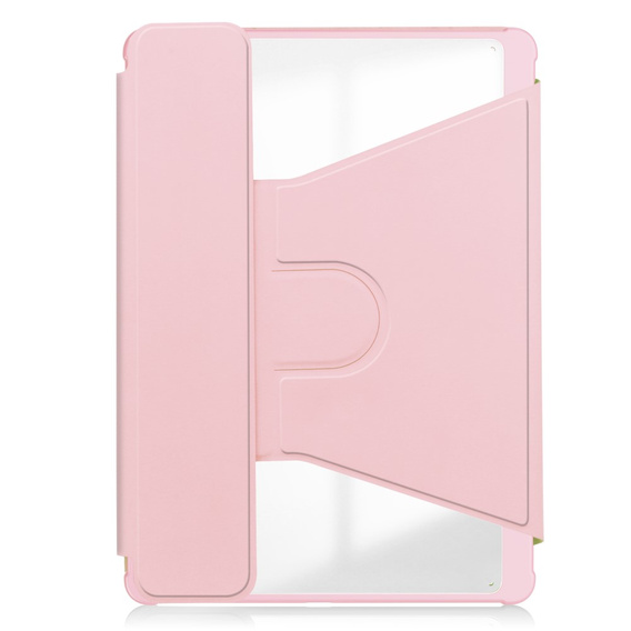 Pouzdro s klávesnicí pro iPad Pro 11" 2024 (5 gen.), Rotary 360° Leather, růžové