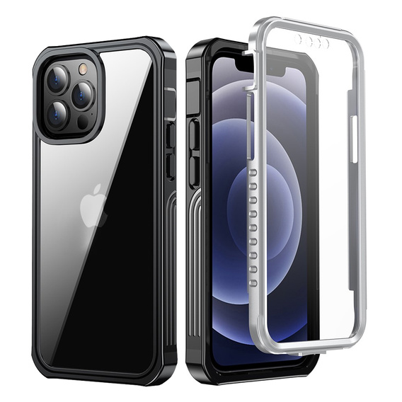 Pouzdro pro iPhone 13 Pro Max, Shockproof, s fólií, modré