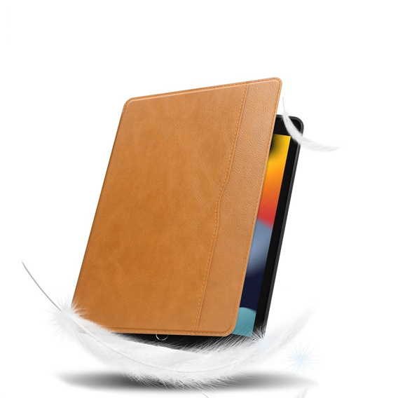 Pouzdro pro iPad 10.2 2021 / 2020 / 2019, Business Card and Pen Slot, hnědé