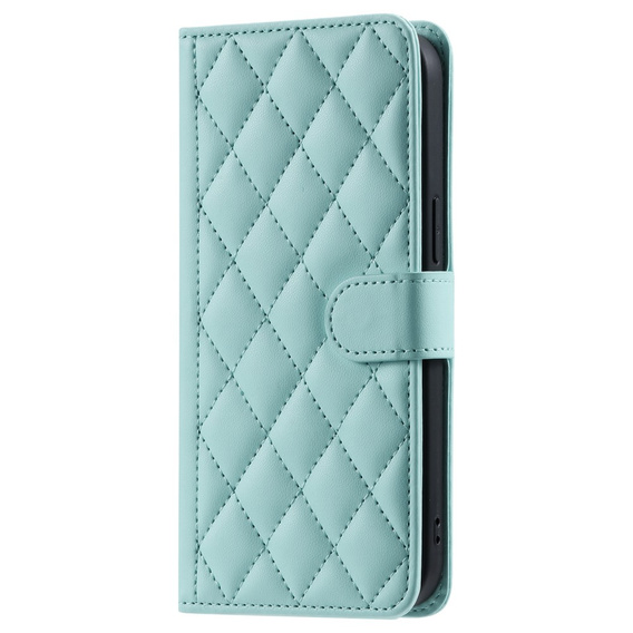 Pouzdro s klopou pro Samsung Galaxy A36 5G, Rhombus Crossbody Leather, zelené