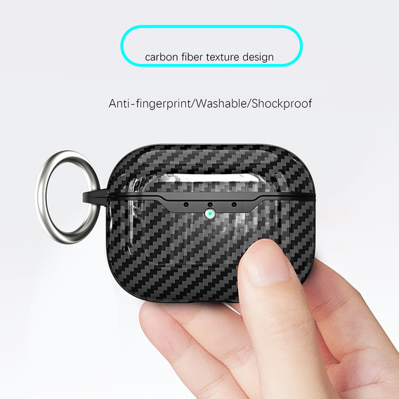 Pouzdro TPU s texturou z uhlíkových vláken pro AirPods Pro 3