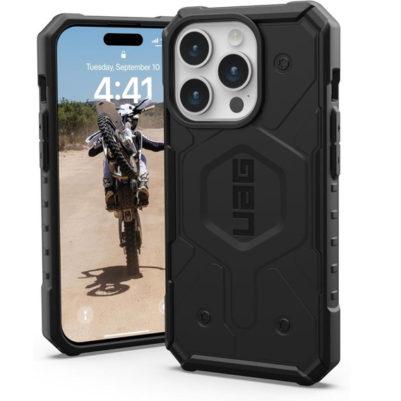 Pouzdro Urban Armor Gear pro iPhone 15 Pro, Pathfinder MagSafe, černé