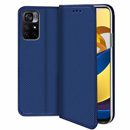 Klopové pouzdro pro Xiaomi Poco M4 Pro 5G / Redmi Note 11S 5G, Wallet Smart Magnet, modré