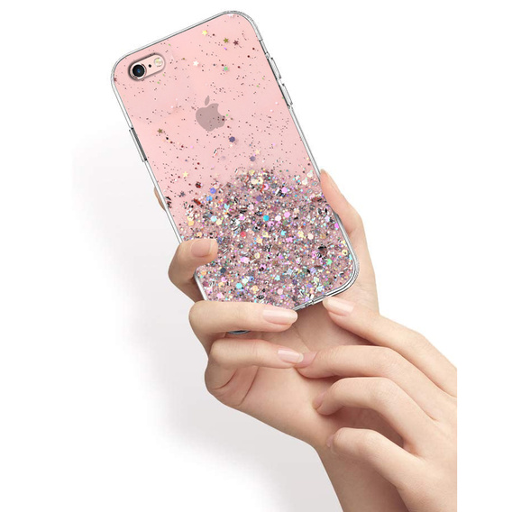 Pouzdro pro iPhone 6/6s 4.7, Glittery, růžové