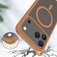 Matné pouzdro pro iPhone 17 Pro, pro MagSafe, průsvitně hnědé