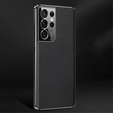 Pouzdro pro Samsung Galaxy S23 Ultra, Cowhide Leather, černé