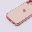 Pouzdro pro Apple iPhone 11, Electro heart, růžové rose gold
