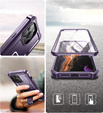 Pancéřové pouzdro pro iPhone 14 Pro Max, Dexnor Full Body, fialové