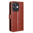 Klopové pouzdro pro Oppo A40 / Oppo A40m, Crazy Horse Wallet, hnědé