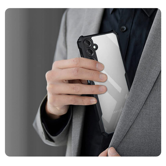 Pouzdro pro Samsung Galaxy A56, AntiDrop Hybrid, černé + tvrzené sklo 9H