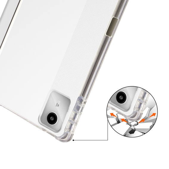 Pouzdro pro Lenovo Tab M11, Smartcase Hybrid, se slotem na stylus, šedé