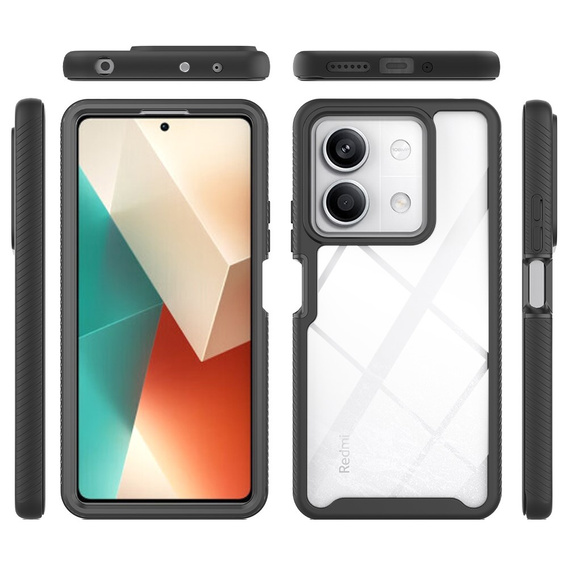 Pouzdro pro Xiaomi Redmi Note 13 5G, Shockproof, s fólií, černé