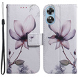 Klopové pouzdro pro Oppo A17, Wallet, kwiat, bílé