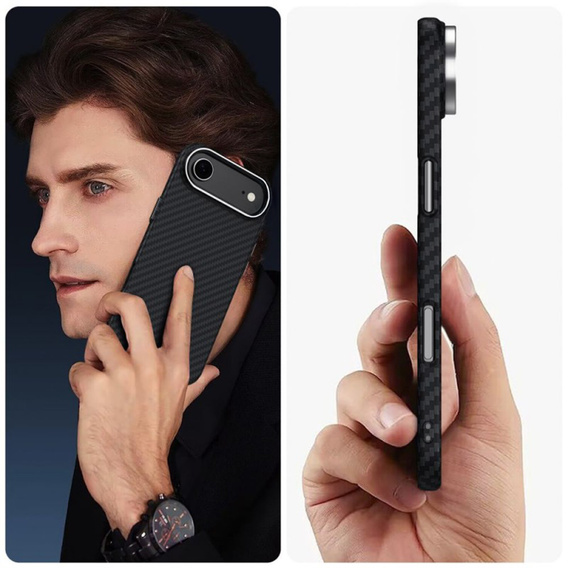 BENKS Kevlar Armor PRO Carbon Fiber 600D A068 pouzdro MagSafe pro iPhone Air