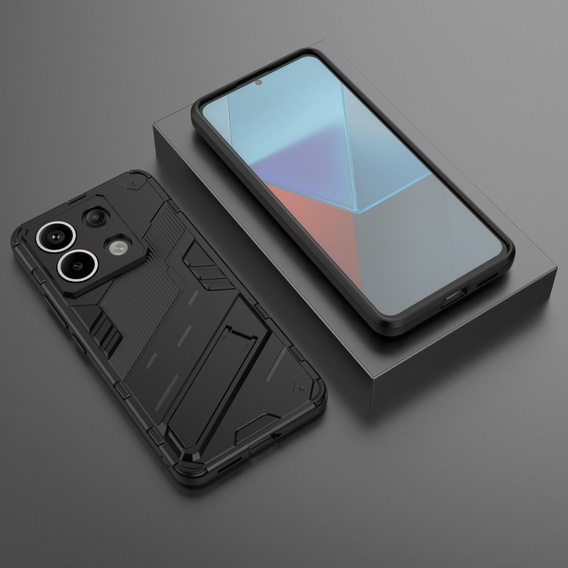 Pouzdro pro Xiaomi Redmi Note 13 Pro 5G, Military kickstand, černé