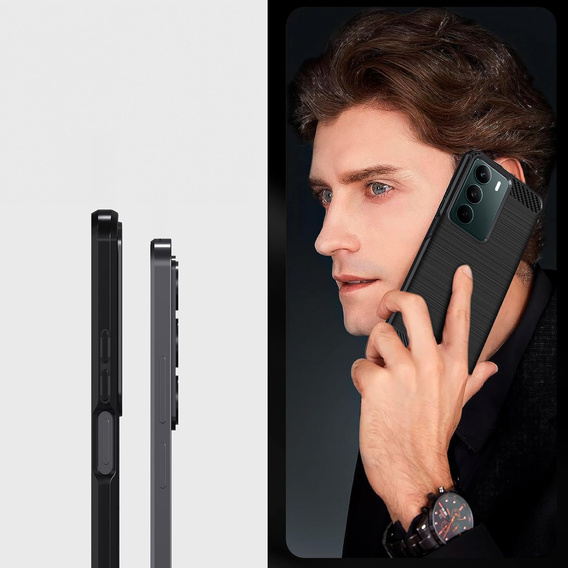 Pouzdro pro Realme C71, Carbon, černé