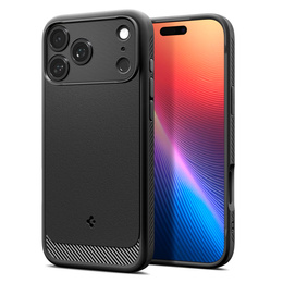 Spigen Rugged Armor MagSafe pouzdro pro iPhone 17 Pro Max, matně černé