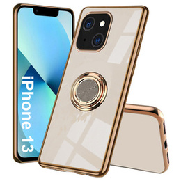 Pouzdro pro iPhone 13, Electro Ring, světle růžové