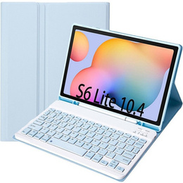 Pouzdro + klávesnice Samsung Galaxy Tab S6 Lite P610/P615 / S6 Lite 2022 10.4, Pen Slot, modré