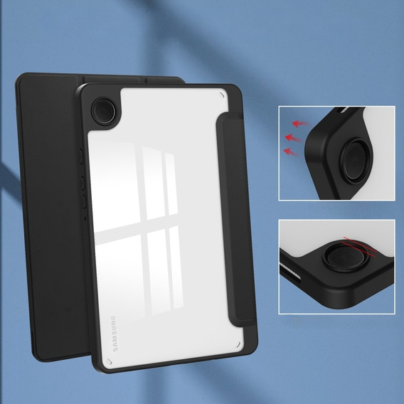Pouzdro pro Samsung Galaxy Tab A9, Smartcase Hybrid, se slotem na stylus, černé