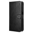 Klopové pouzdro pro Samsung Galaxy M55 5G, Crazy Horse Wallet, černé