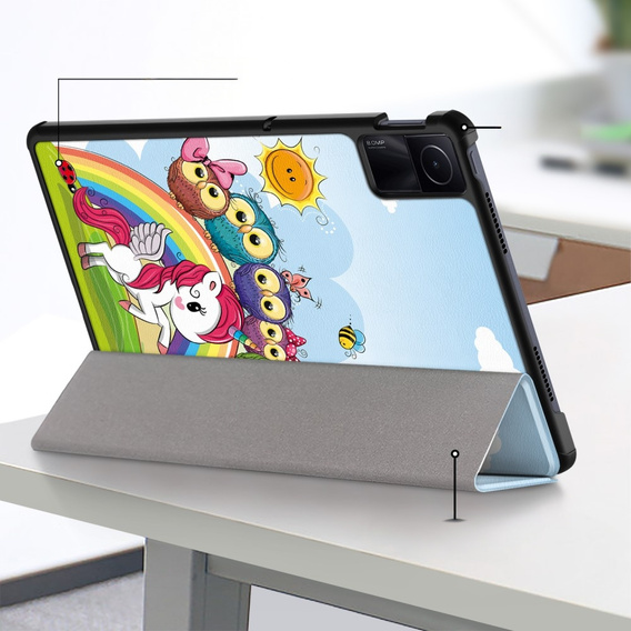 Pouzdro pro Xiaomi Redmi Pad SE 11", Smartcase, unicorn