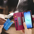 Flipové pouzdro Wallet Zipper Pocket pro Samsung Galaxy A17 5G, Wallet Zipper Pocket, červené