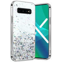 Pouzdro pro Samsung Galaxy S10 Plus, Glittery, průhledné