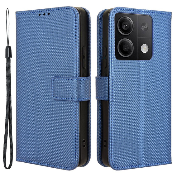 Klopové pouzdro pro Xiaomi Redmi Note 13 5G, Wallet Smart Magnet, modré
