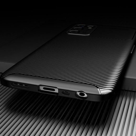 Pouzdro pro Oppo A16, Carbon Gel, černé
