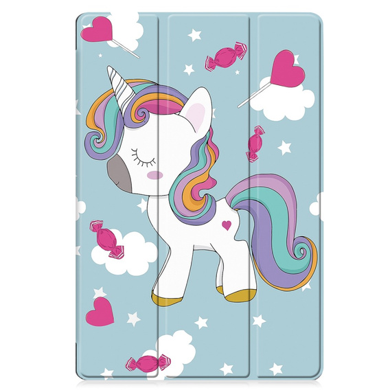 Pouzdro pro Samsung Galaxy Tab S9 Plus, Smartcase, unicorn