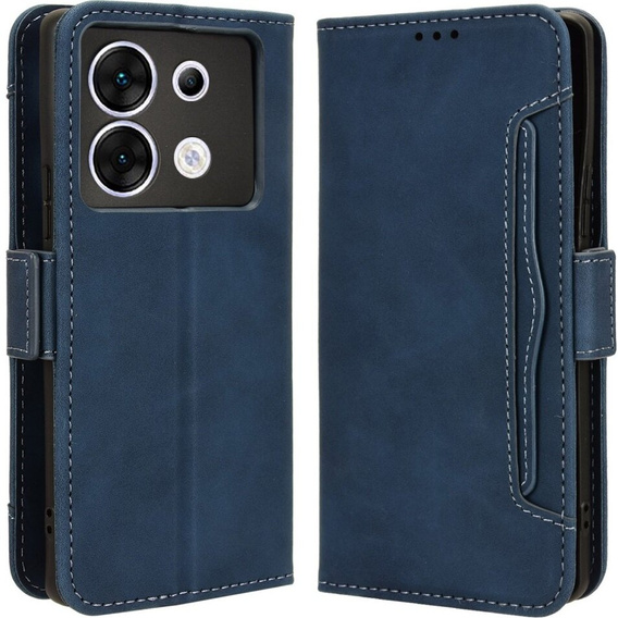 Klopové pouzdro pro Infinix Zero 30 5G, Card Slot, námořnicky modré