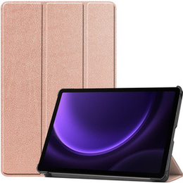 Pouzdro pro Samsung Galaxy Tab S9 FE, trojité, růžové rose gold