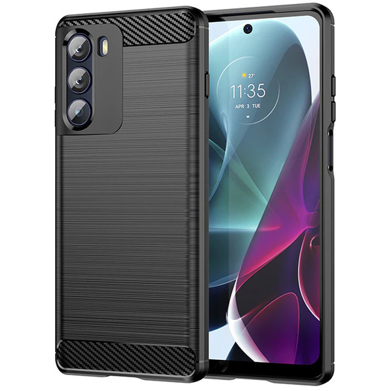 Pouzdro pro Motorola Moto G200 5G, Carbon, černé