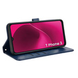 Flipové pouzdro pro T Phone 3 5G, Wallet Rhombus, modré