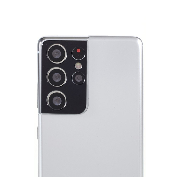 Kovový kryt fotoaparátu pro Samsung Galaxy S21 Ultra, modré