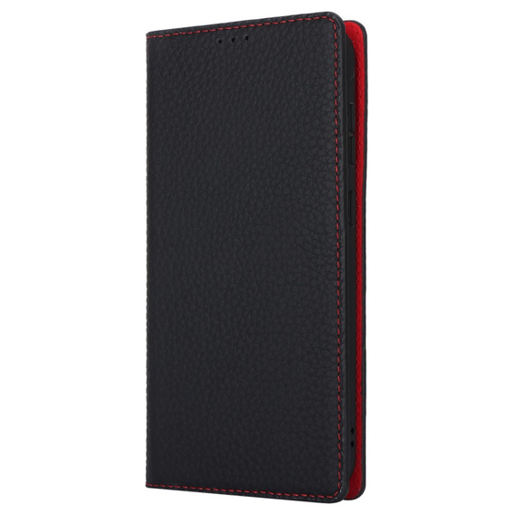 Klopové pouzdro pro Samsung Galaxy A25 5G, Litchi Skin Grain, černé