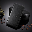 Klopové pouzdro pro Infinix Hot 12i 4G, Crazy Horse Wallet, černé