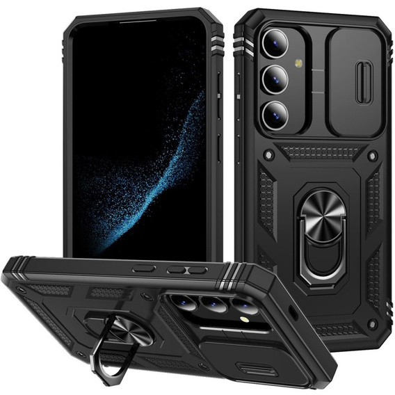 Pouzdro pro Samsung Galaxy S24+ Plus, CamShield Slide, černé