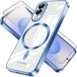 Pouzdro pro Samsung Galaxy S25 Edge, Electro MagSafe, modré + sklo na displej