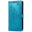 Klopové pouzdro pro Oppo A40 / Oppo A40m, Mandala, modré