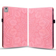 Pouzdro s klopou pro Lenovo Tab M11, flower, růžové