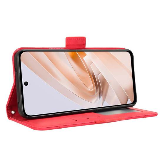 Klopové pouzdro pro Xiaomi Redmi 13, Card Slot, červené