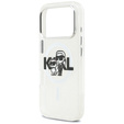 Pouzdro Karl Lagerfeld IML Glitter Karl and Choupette MagSafe pro iPhone 17 Pro