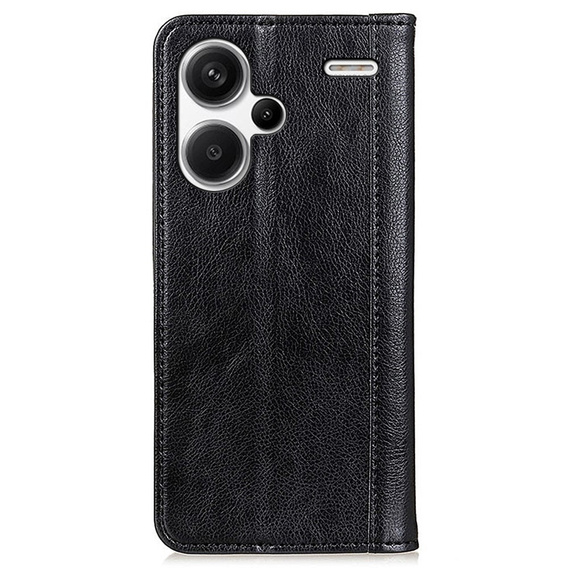Pouzdro pro Xiaomi Redmi Note 13 Pro+, Wallet Litchi Leather, černé